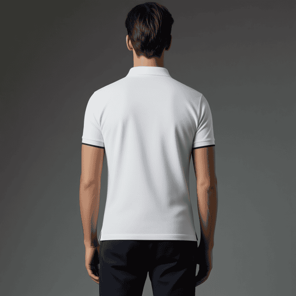 Polo en coton homme orion en blanc dos XS - XXL