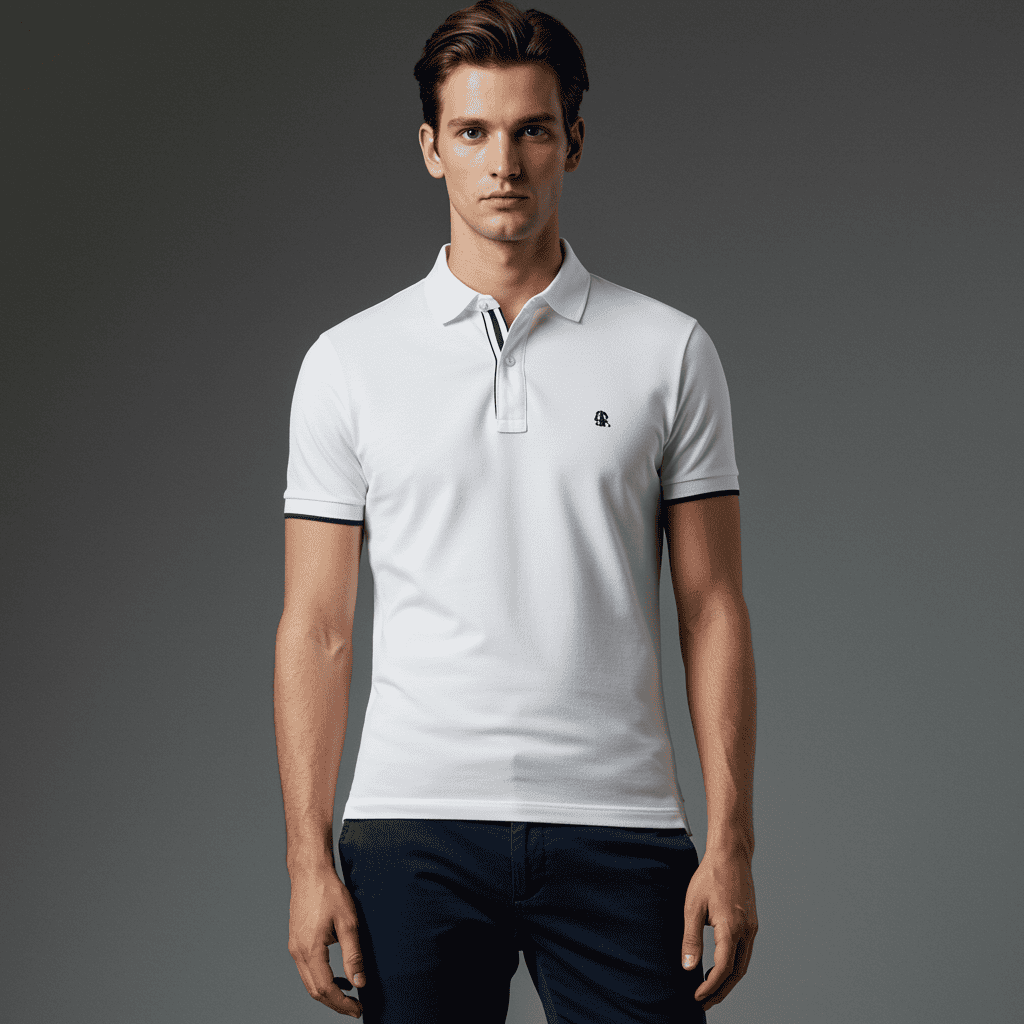 Polo en coton homme orion en blanc XS - XXL