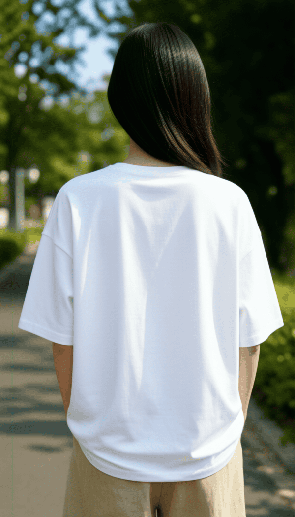 t shirt soleil pour femme en blanc dos xs-xxl