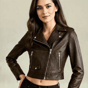 Veste en cuir JASMIN