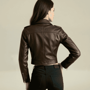 Veste en cuir JASMIN