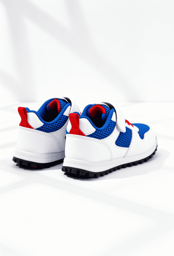chaussure garçons atlas en bleu et blanc 4 16 ans dos