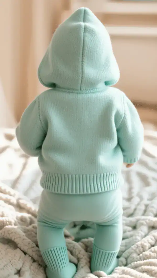 ensemble Bébé DOUX etikashion vert dos