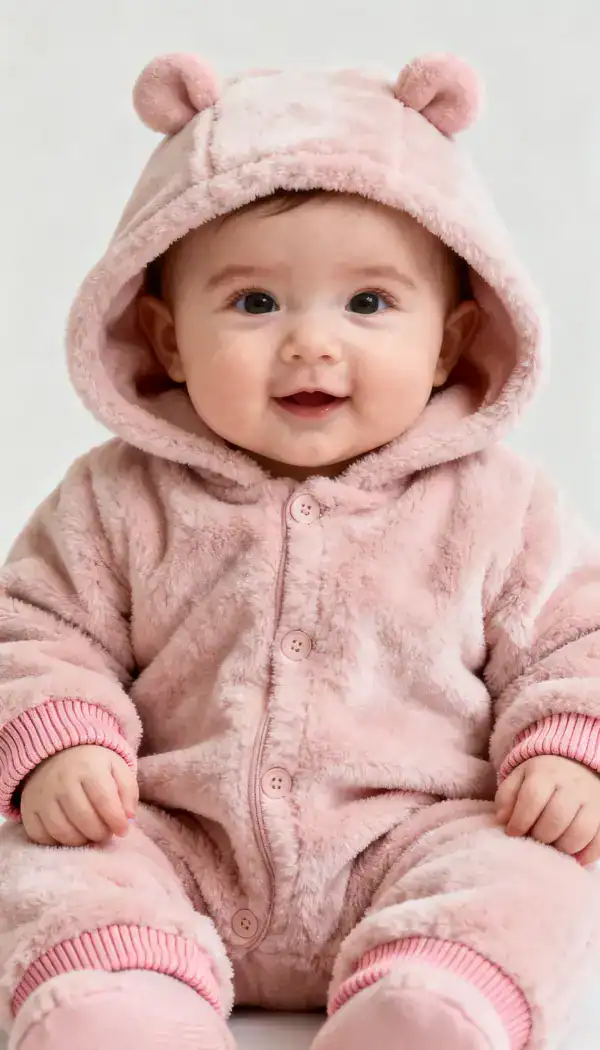 Grenouillère Bébé DOUX etikashion rose