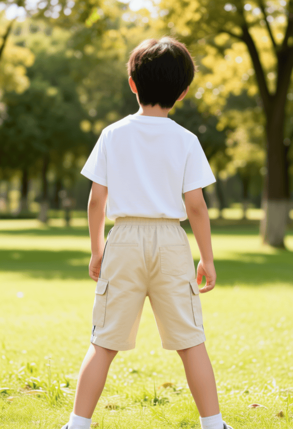 short garçons atlas en beige 4 16 ans dos