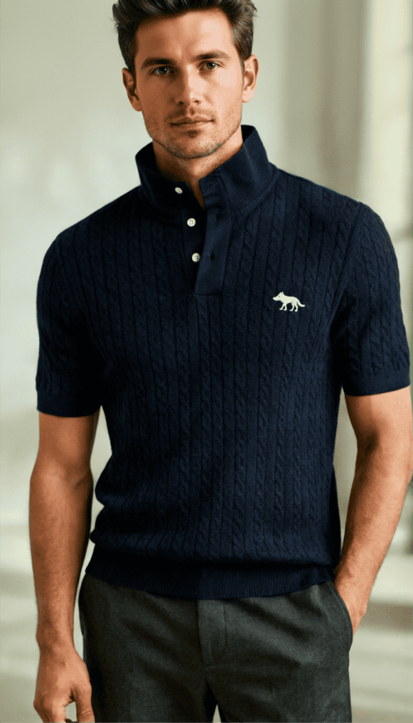 polo en coton homme atlas en noir XS - XXL