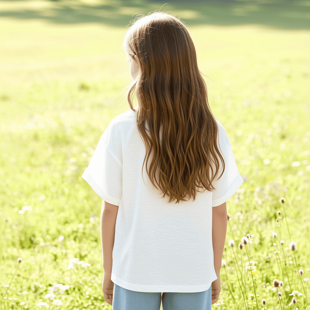 t shirt venus pour fille en blanc dos 4 16 ans