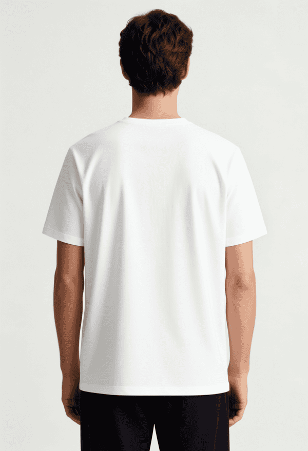 T shirt en coton homme atlas en blanc dos XS - XXL