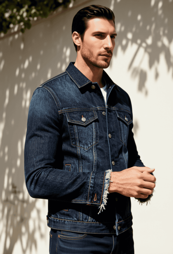 Veste en jean homme atlas en bleu XS - XXL